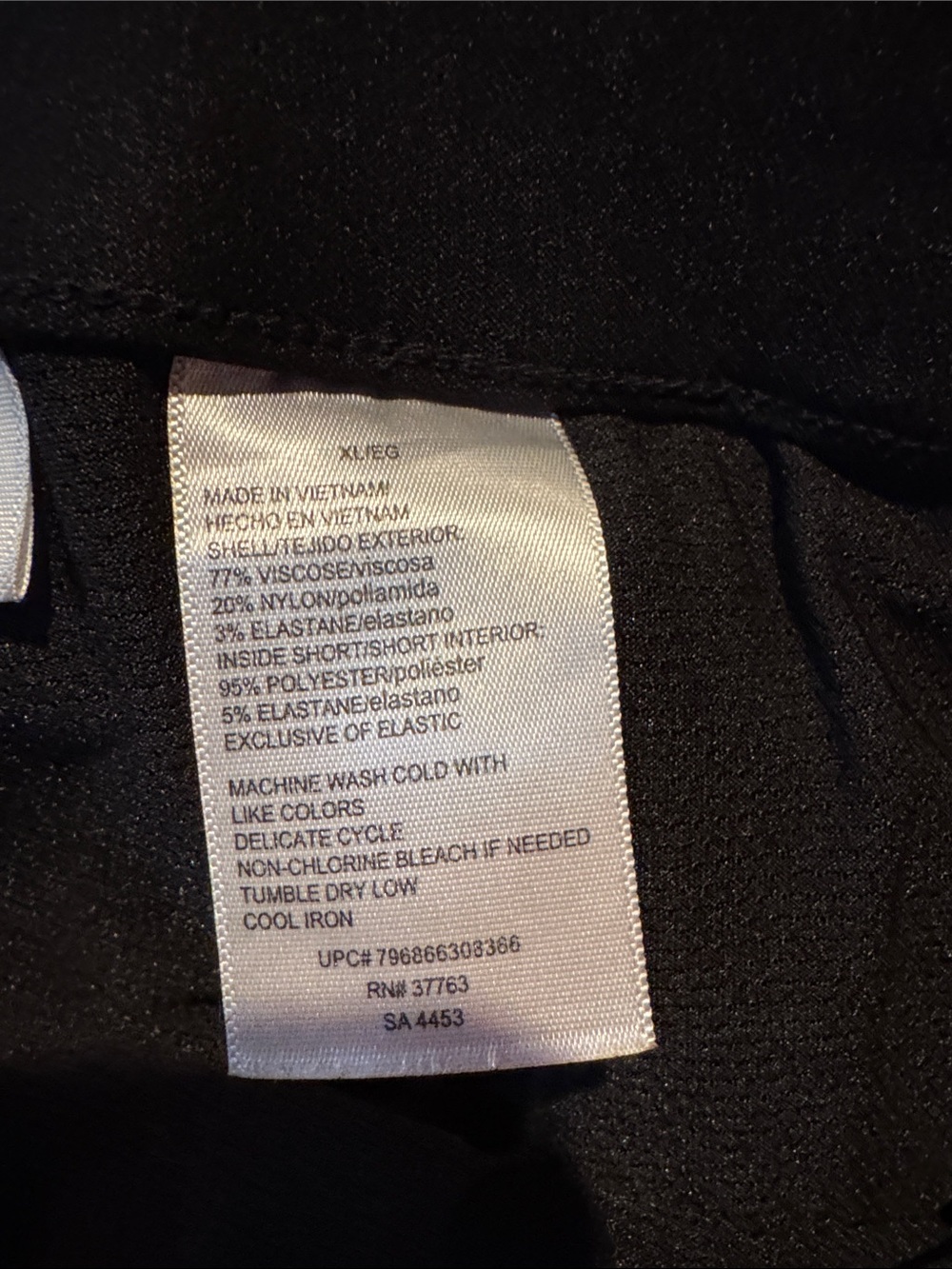 Classic Black Women's A-Line Skort - Picture 4 of 8